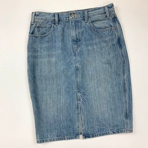 Levi’s denim pencil skirt